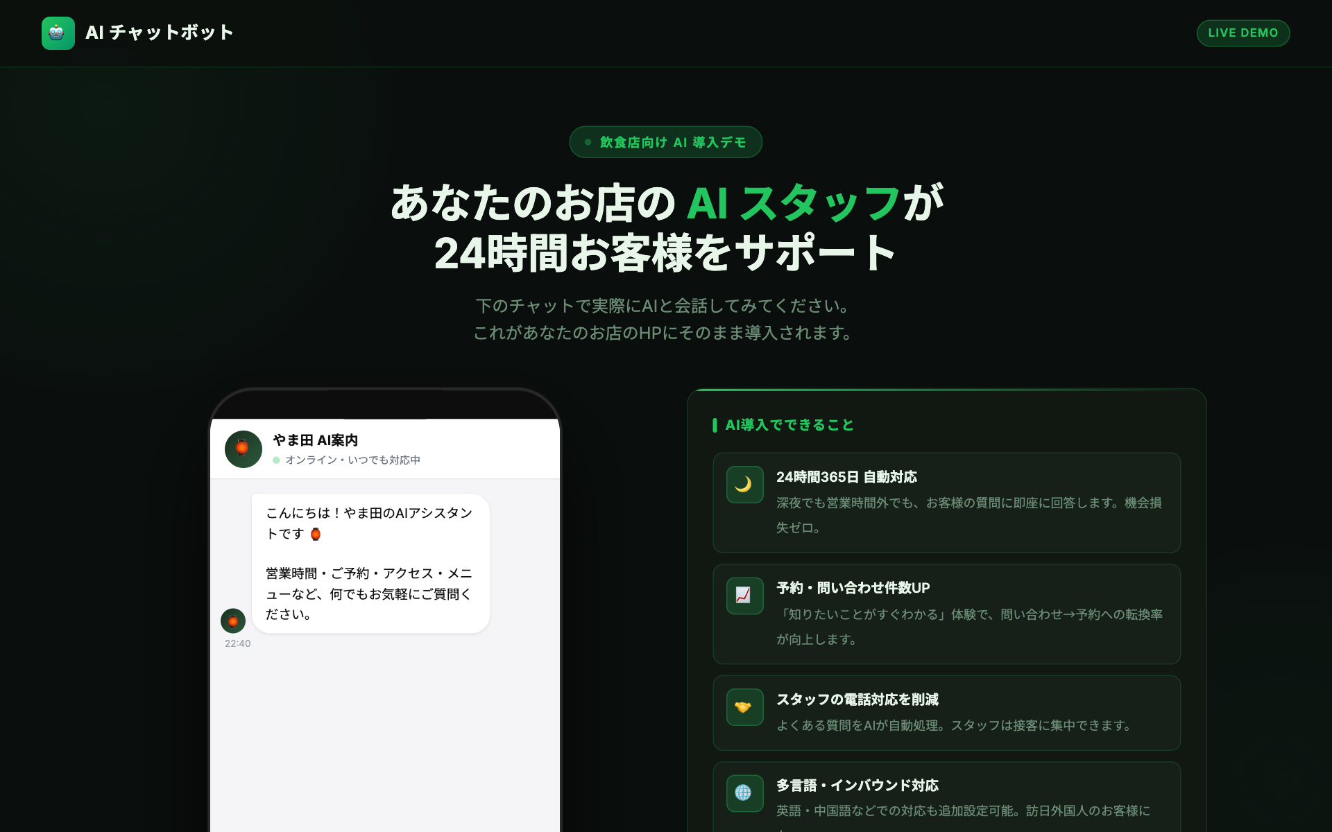 AIカスタマーサポート